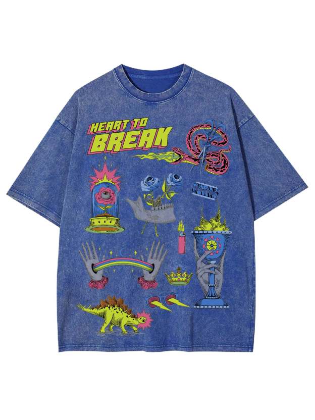 Heart To Break Washed Tshirt