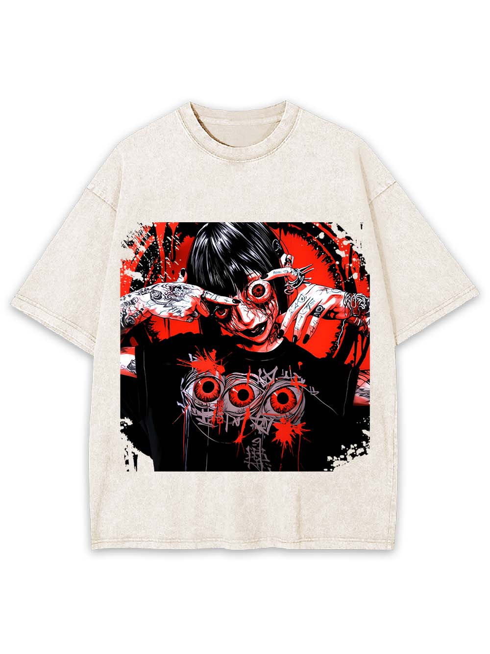 EYES OF MADNESS WASHED TSHIRT