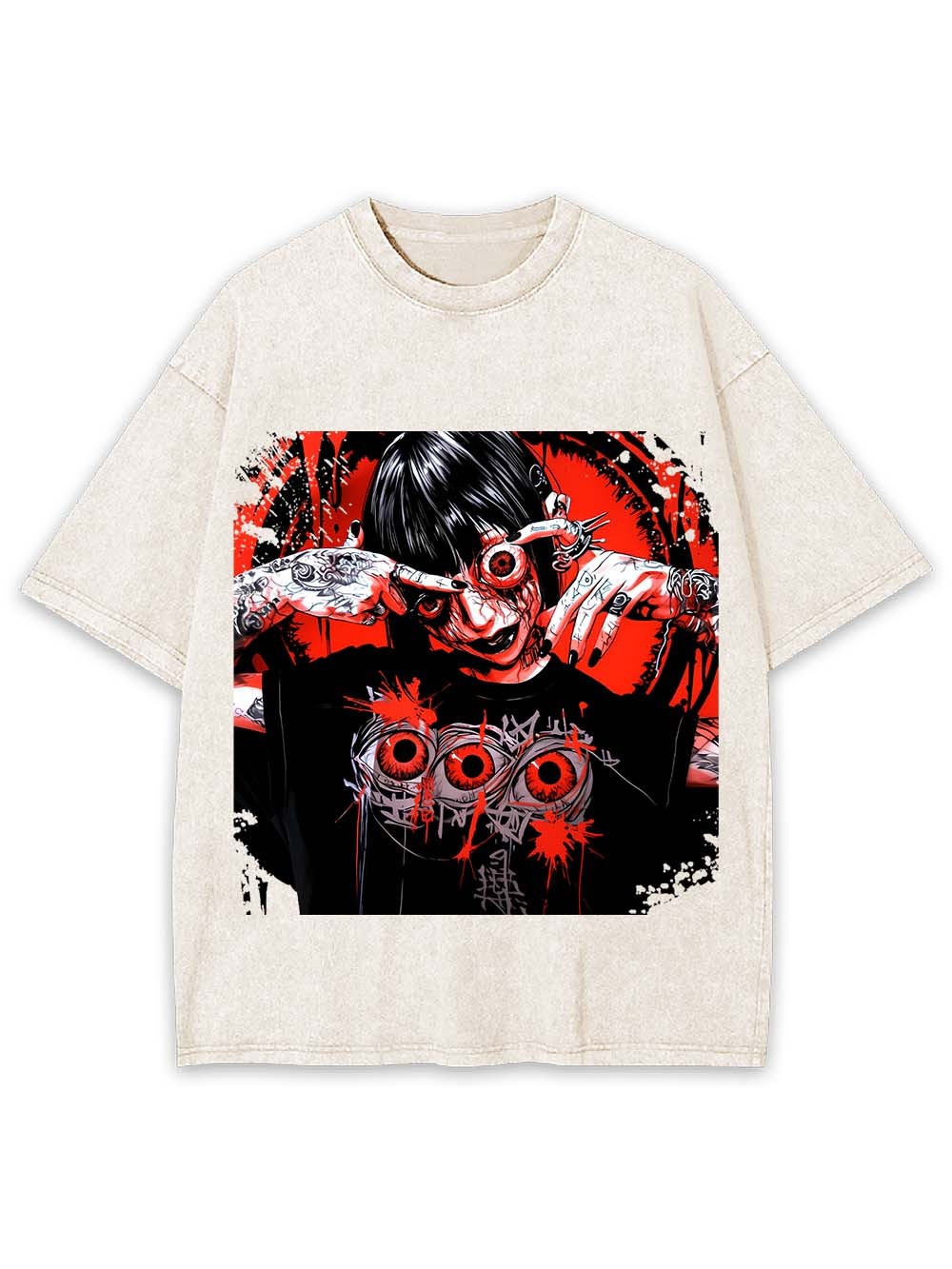 EYES OF MADNESS WASHED TSHIRT