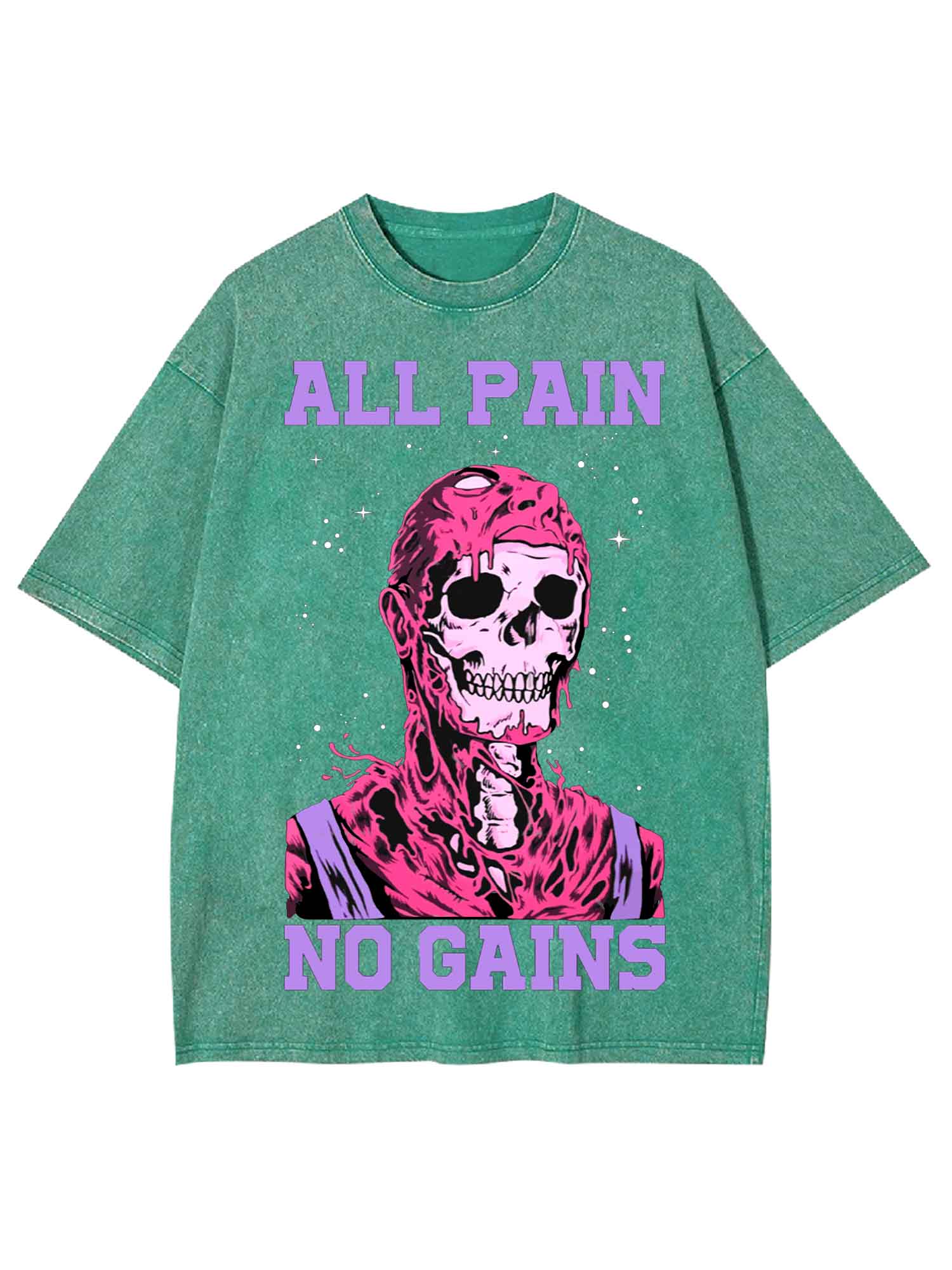 All Pain No Gains Washed Tshirt