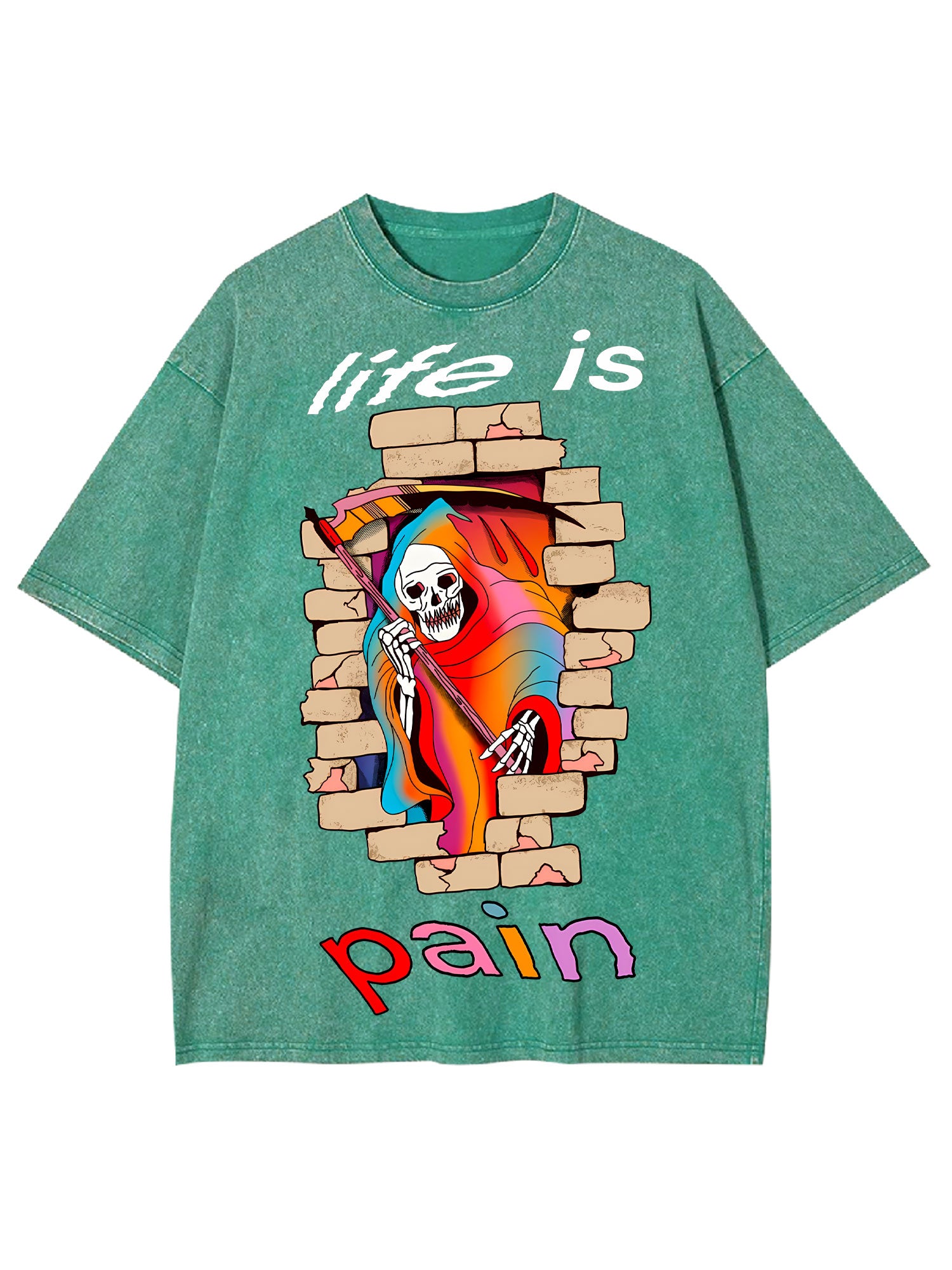 Life Is Pain Washed Tshirt