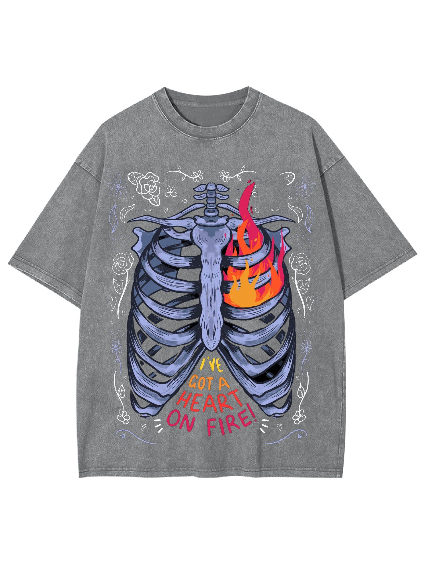I've Got A Heart On Fire Washed Tshirt