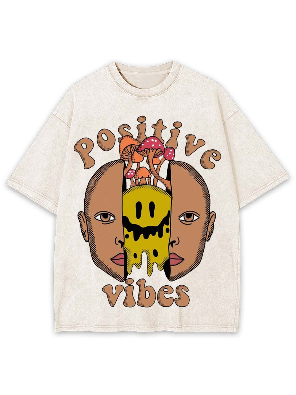 Positive Vibes Washed Tshirt