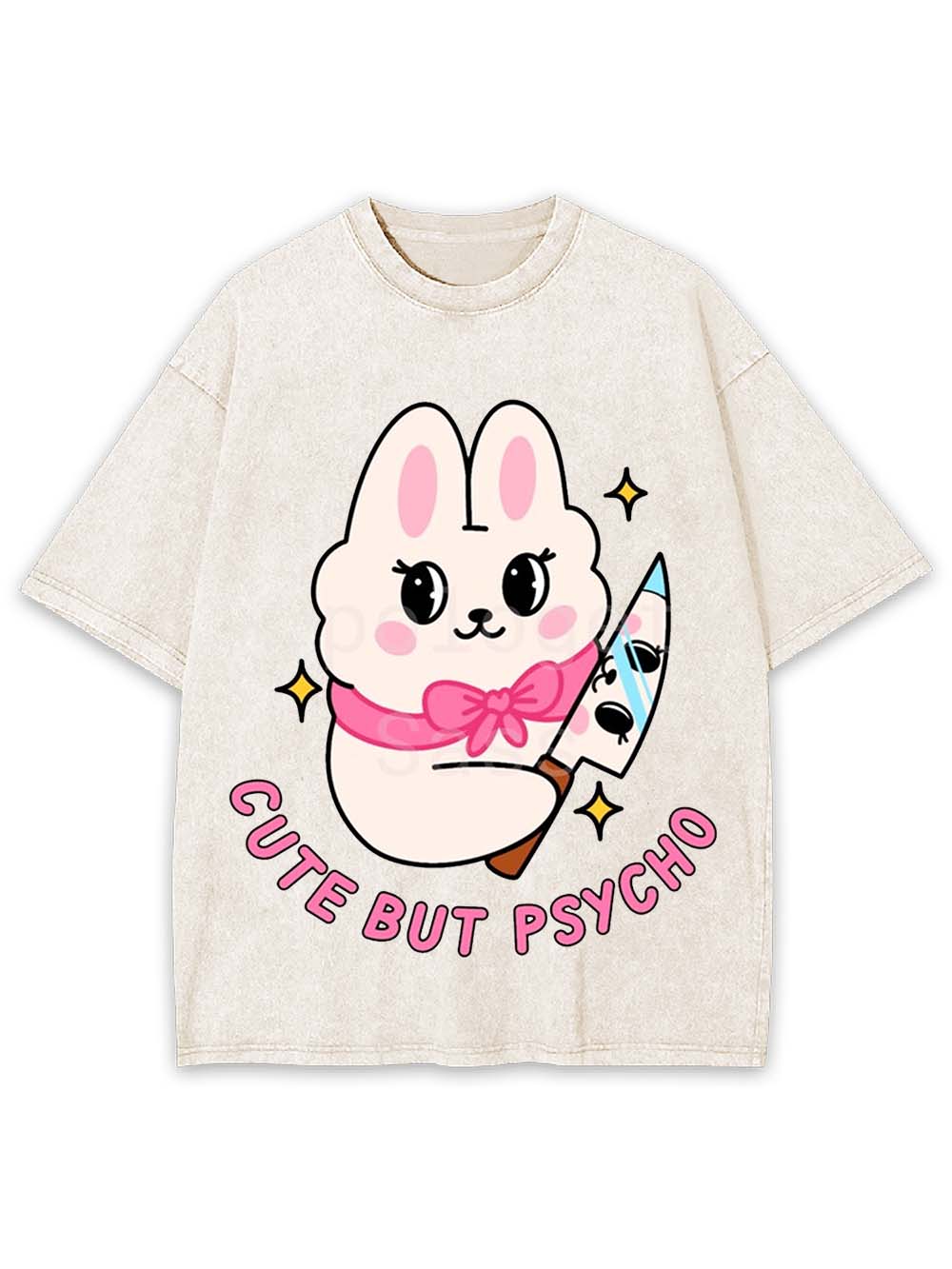 Cute But Psycho Washed Tshirt