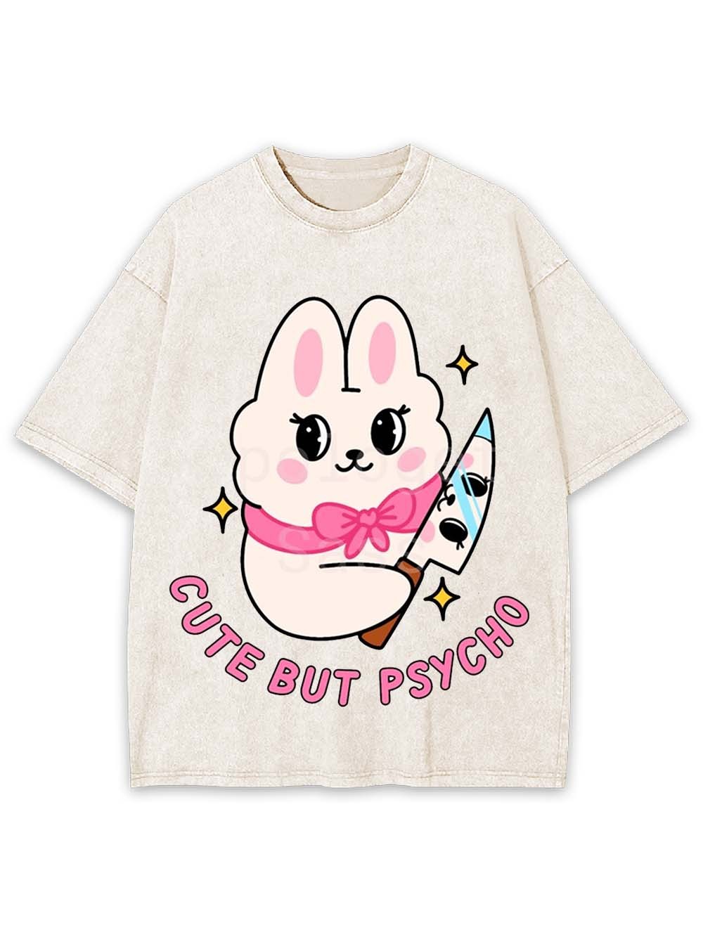 Cute But Psycho Washed Tshirt