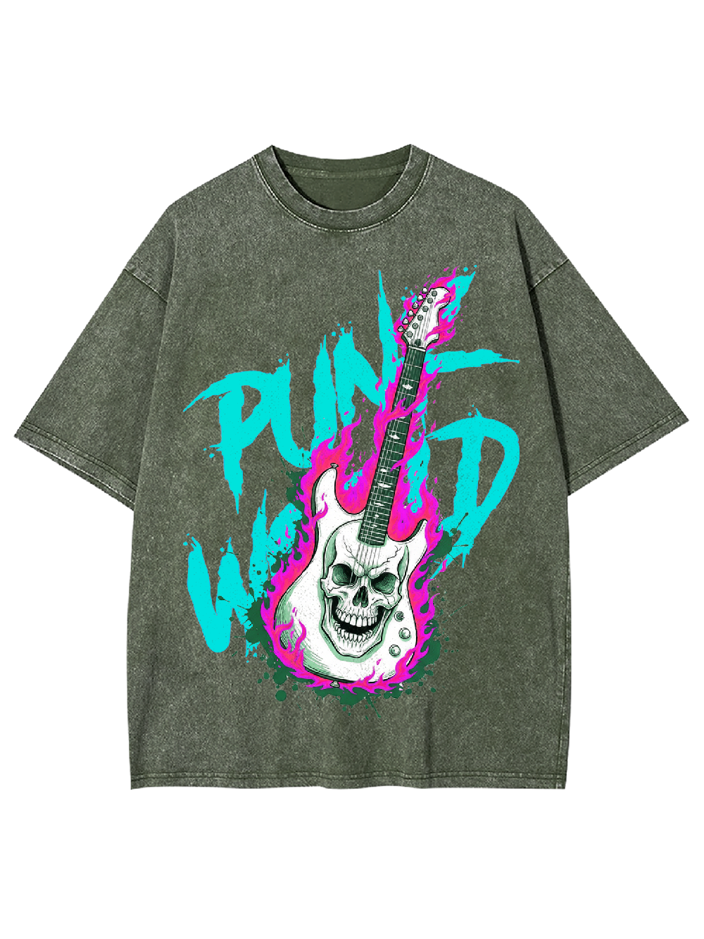 Punk World Washed Tshirt