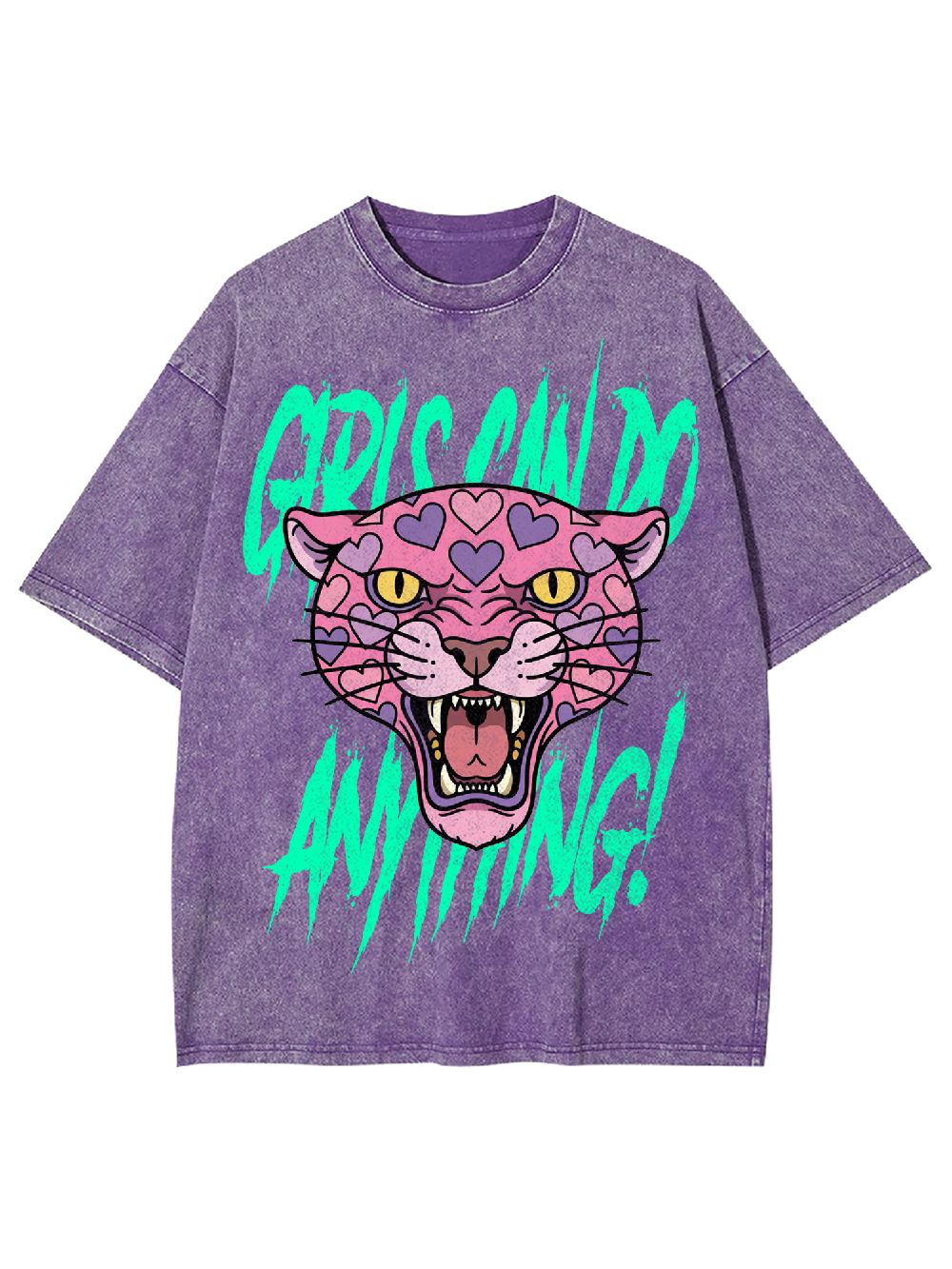 Girls can do anything Washed Tshirt