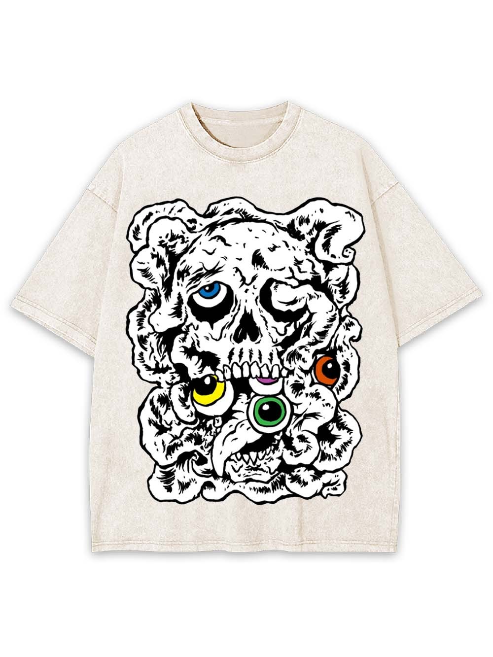 CHAOTIC SKULL WASHED TSHIRT