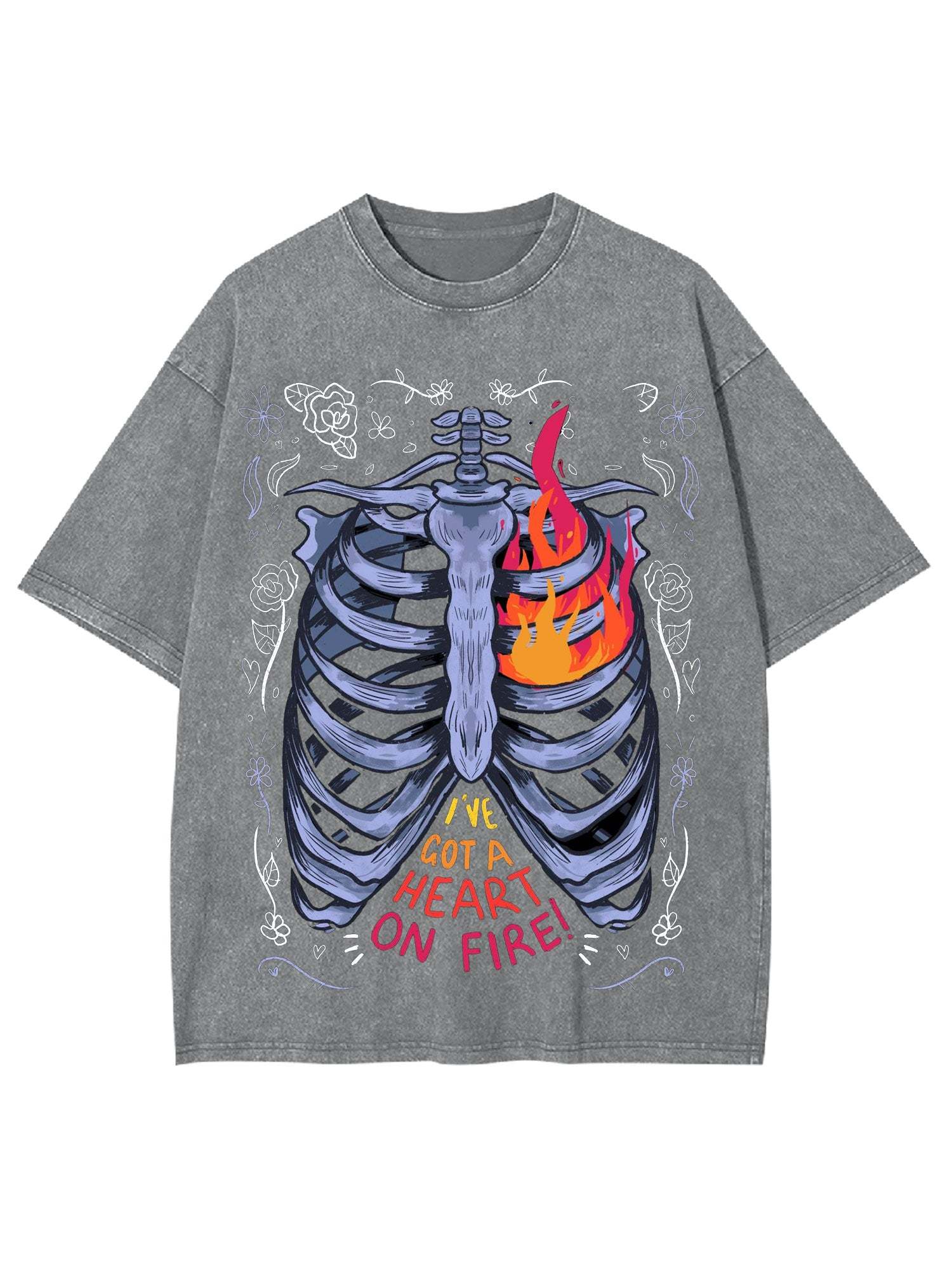 I've Got A Heart On Fire Washed Tshirt