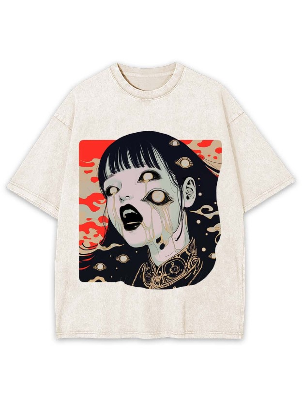 EYES OF CHAOTIC DESPAIR WASHED TSHIRT