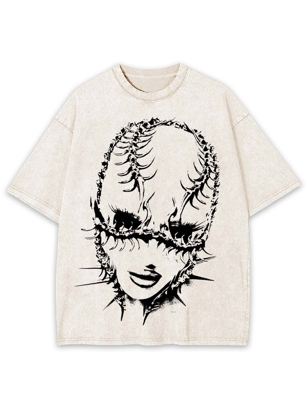 Thorned Veil of Silence Washed Tshirt