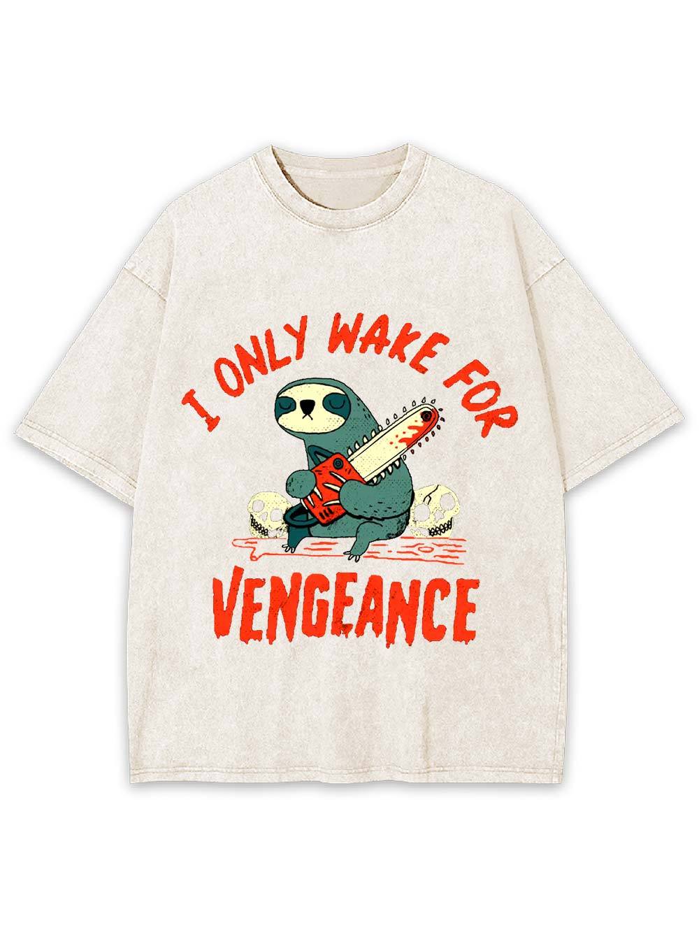 I Only Wake For Vengeance Washed Tshirt