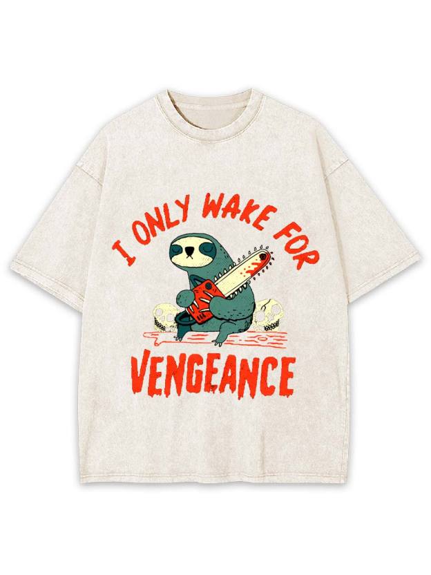 I Only Wake For Vengeance Washed Tshirt