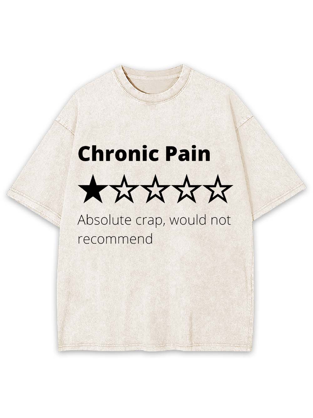 Chronic Pain Review Washed Tshirt