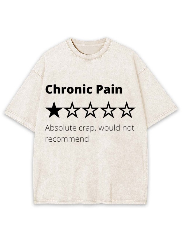 Chronic Pain Review Washed Tshirt