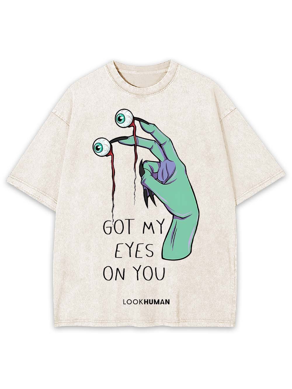 GOT MY EYES ON YOU WASHED TSHIRT