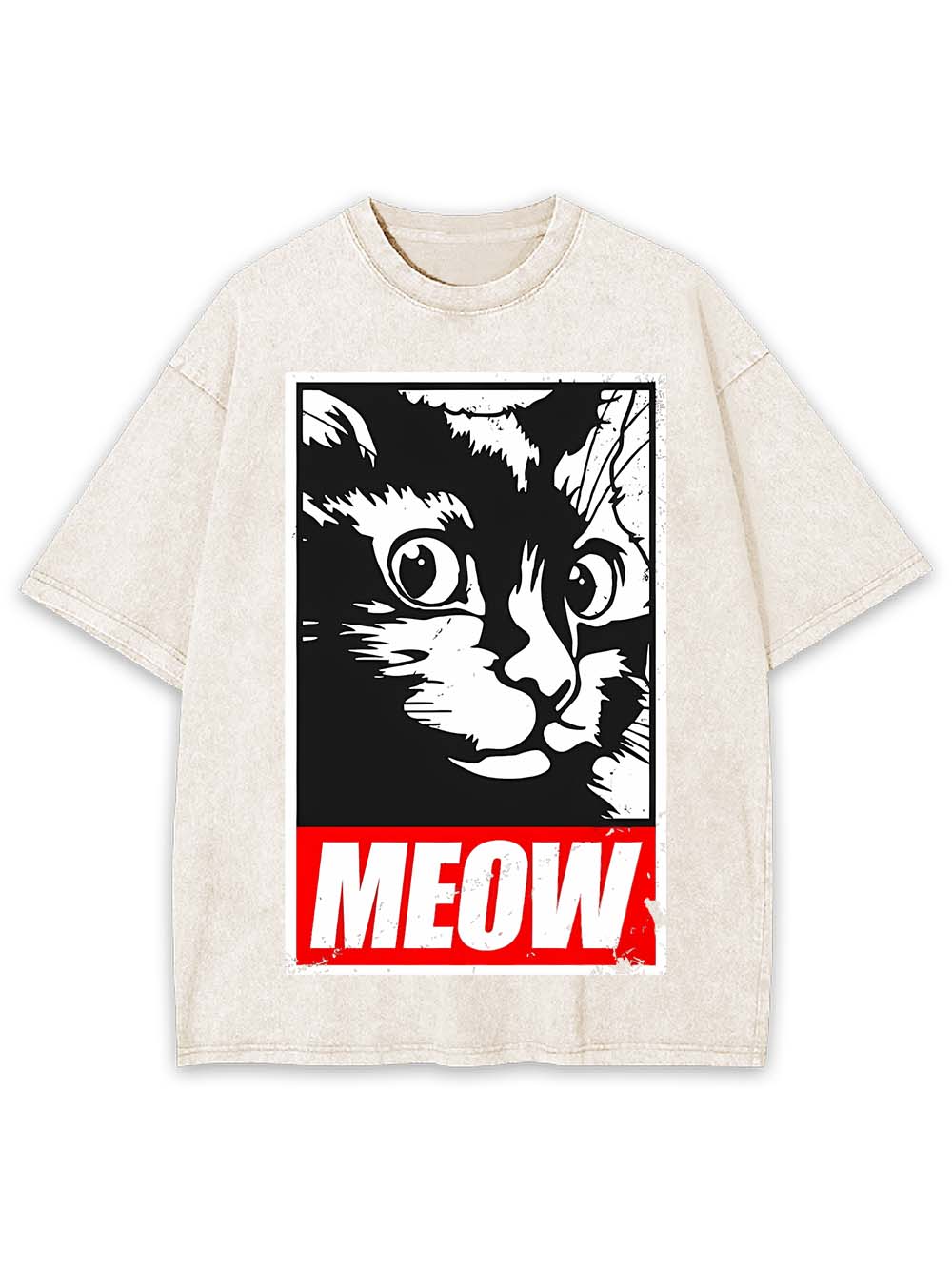 MEOW WASHED TSHIRT
