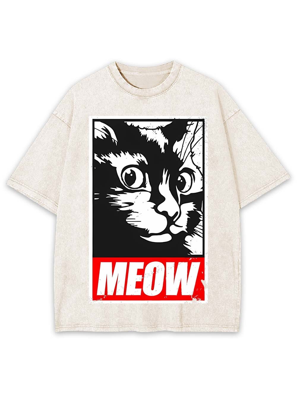MEOW WASHED TSHIRT