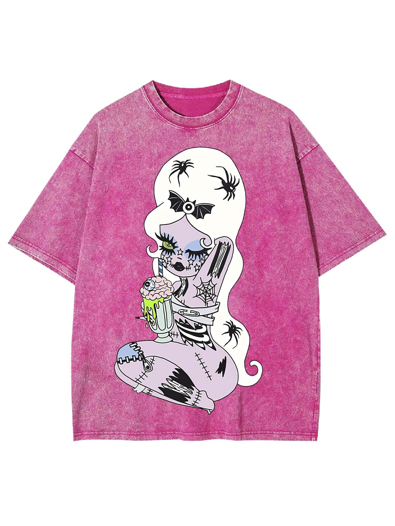 Spooky Milkshake Doll Washed Tshirt