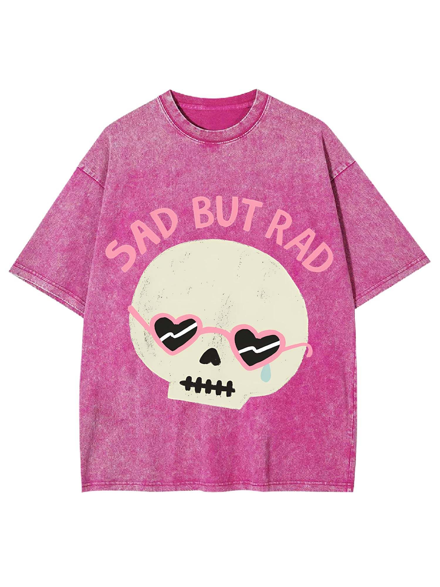 Sad But Rad Washed Tshirt-ClassyOutlaw Sale