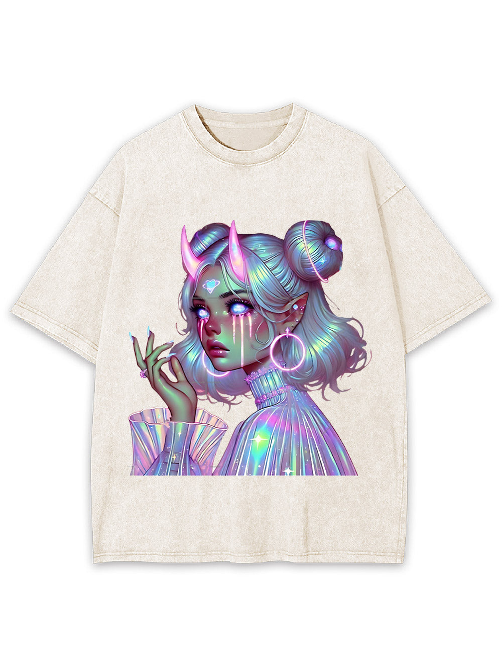 Neon Dreamscape Washed Tshirt