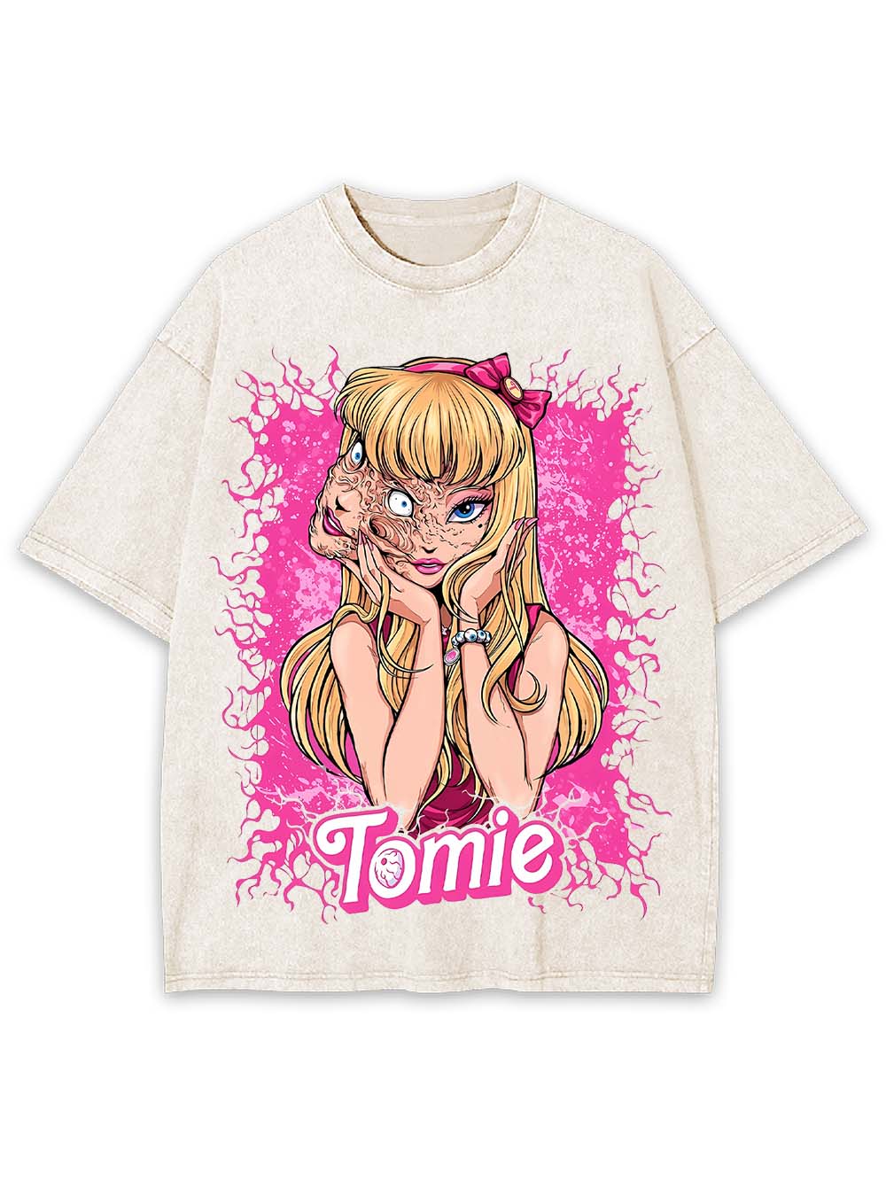 The Two Faces Of Tomie Washed Tshirt