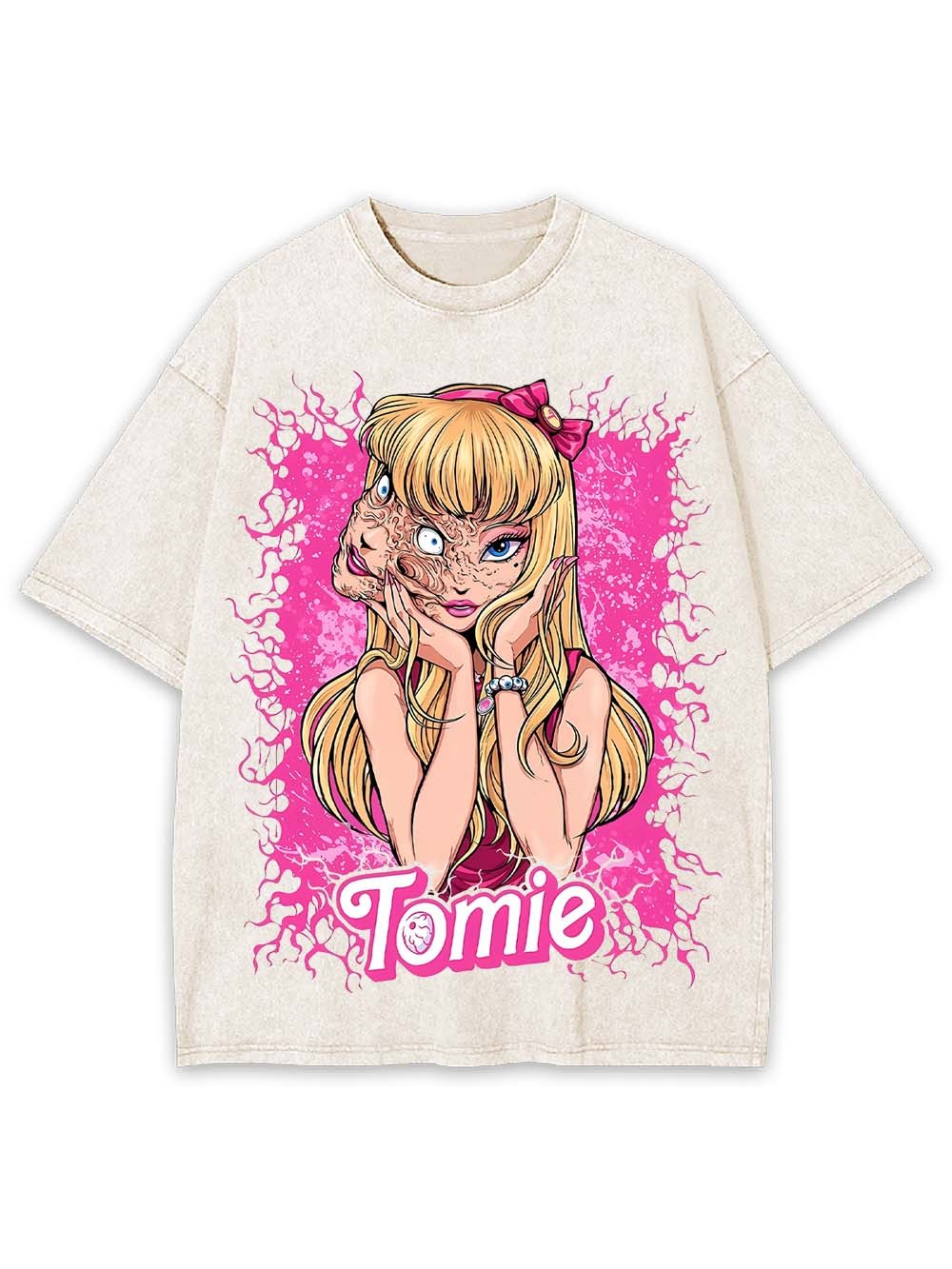 The Two Faces Of Tomie Washed Tshirt