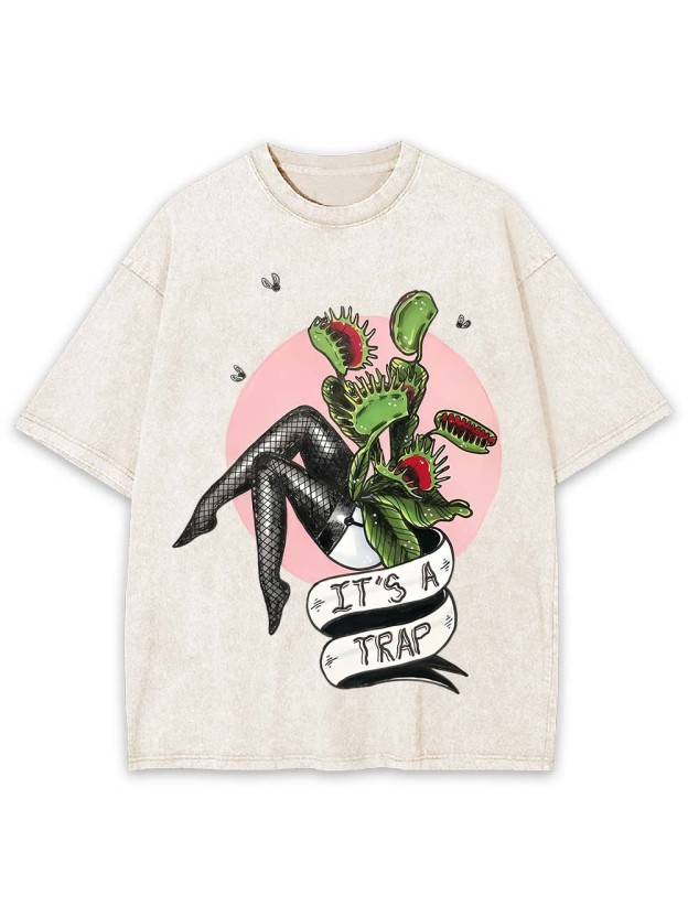 It's A Trap Washed Tshirt