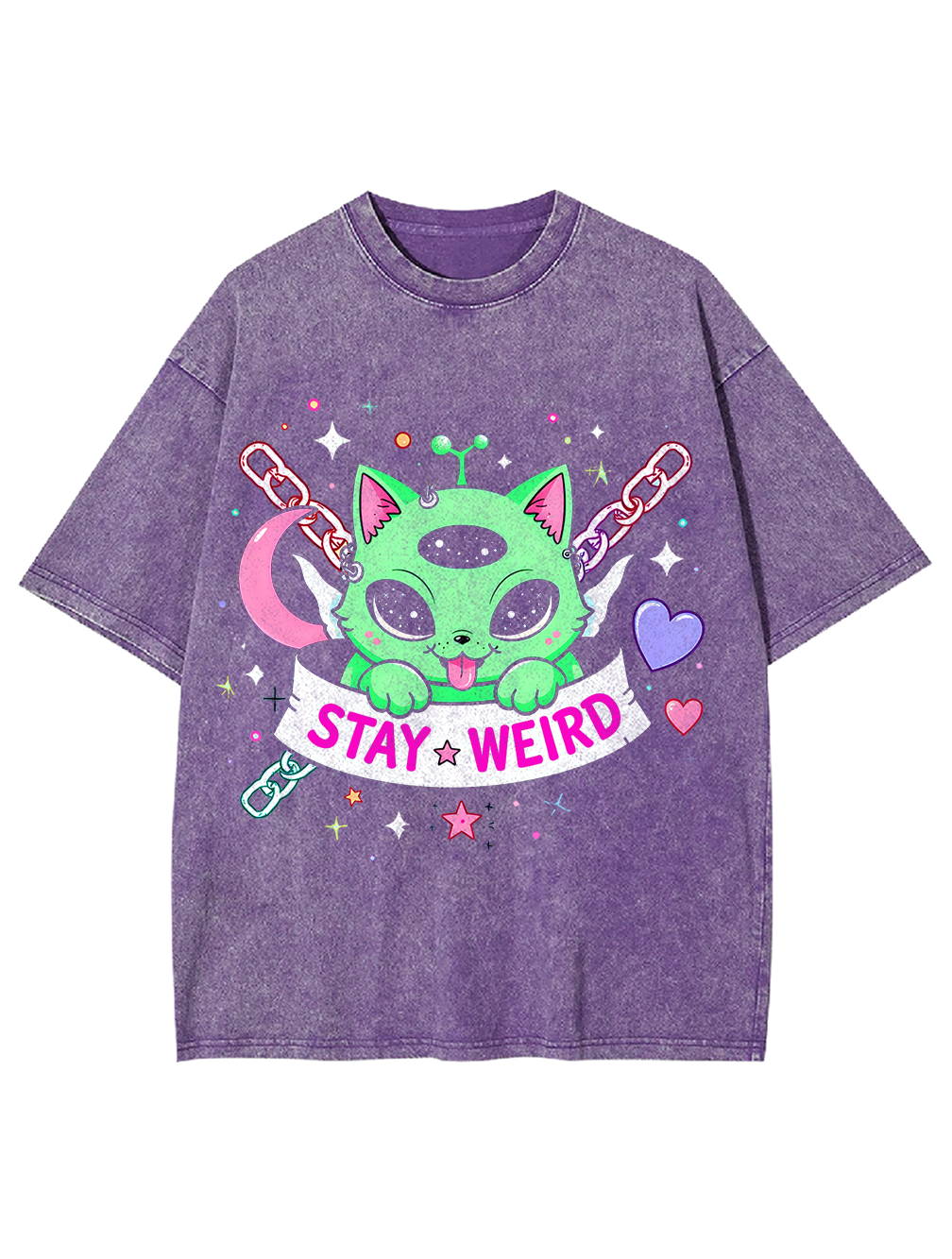 Stay wired Washed Tshirt