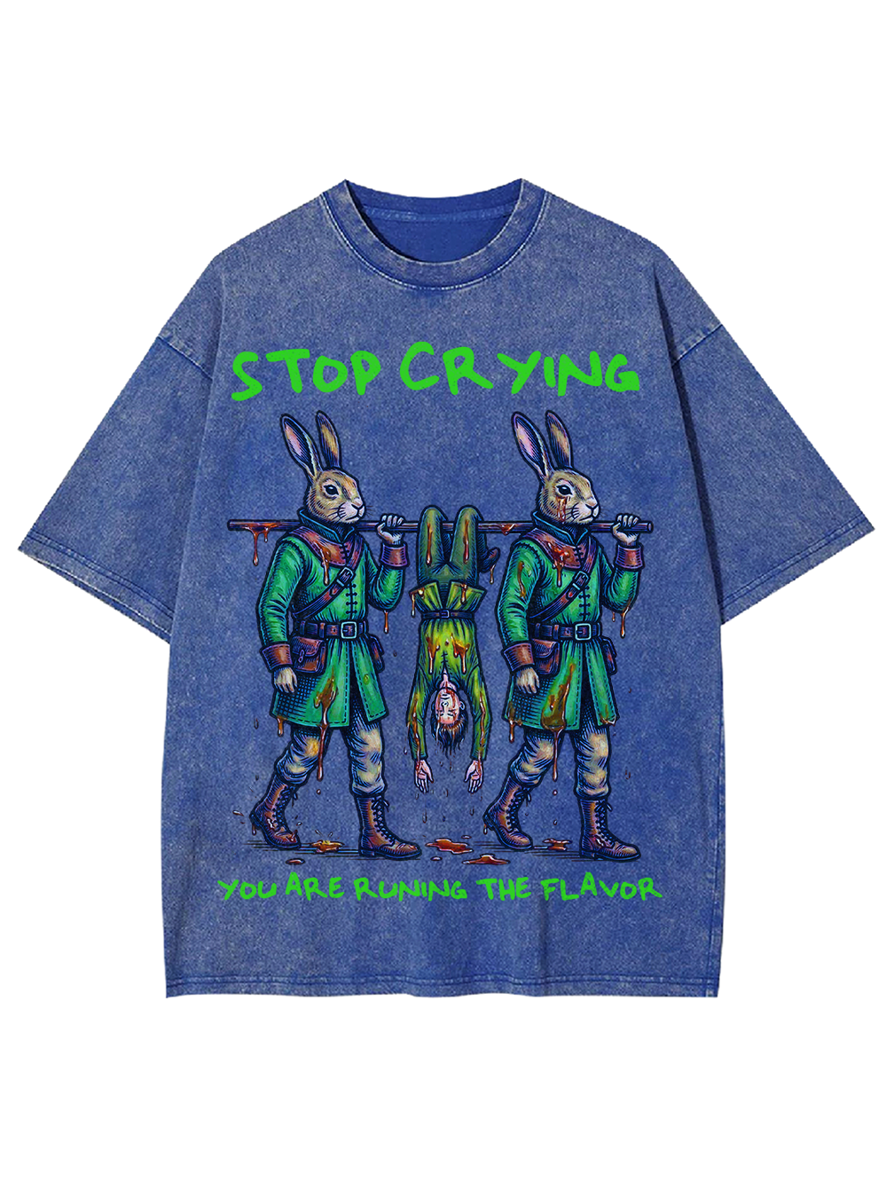 Stop Crying Washed Tshirt