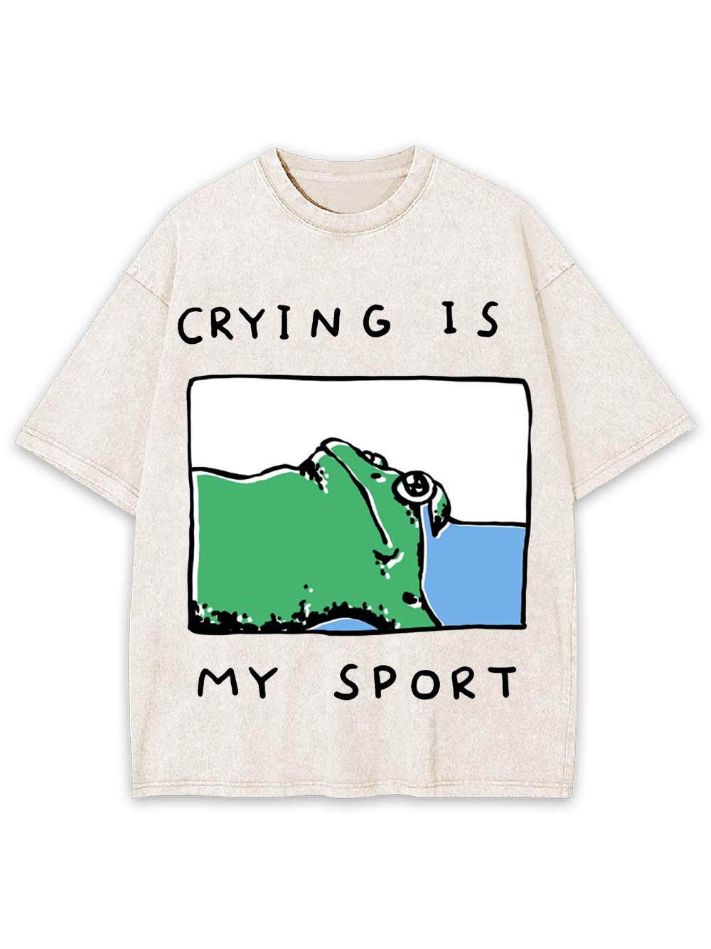 Crying Is My Sport Washed Tshirt