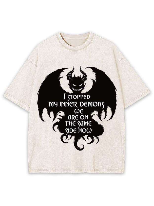 Embracing My Inner Demons Washed Tshirt