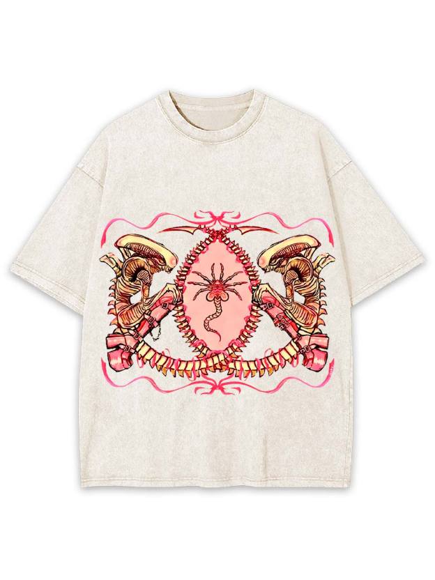 Alien Embrace Washed Tshirt