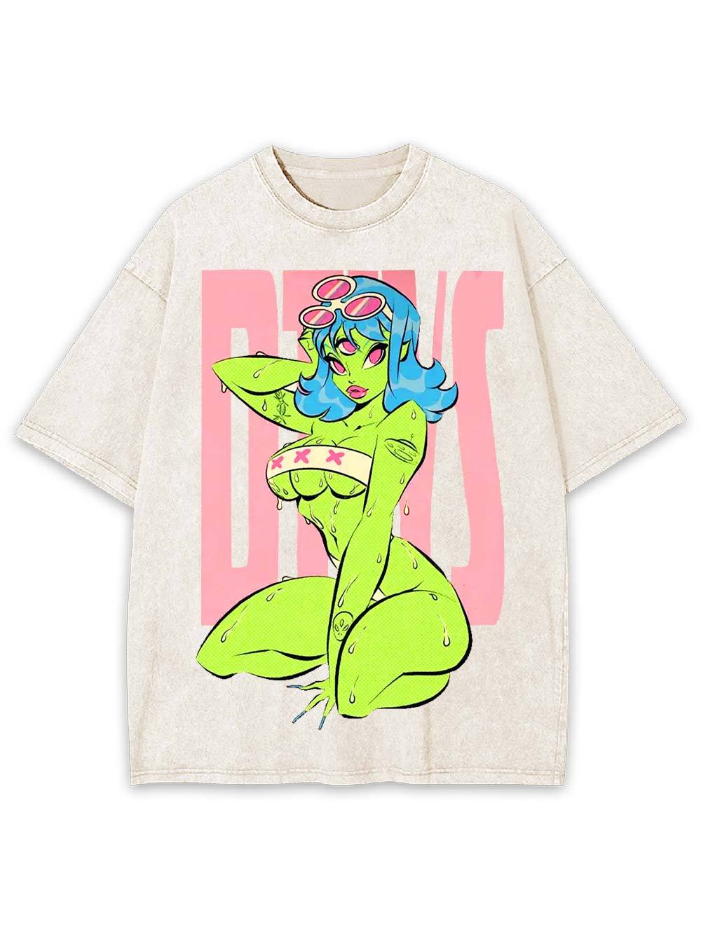 Alien Diva Washed Tshirt