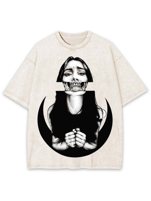 SILENT SCREAM WASHED TSHIRT