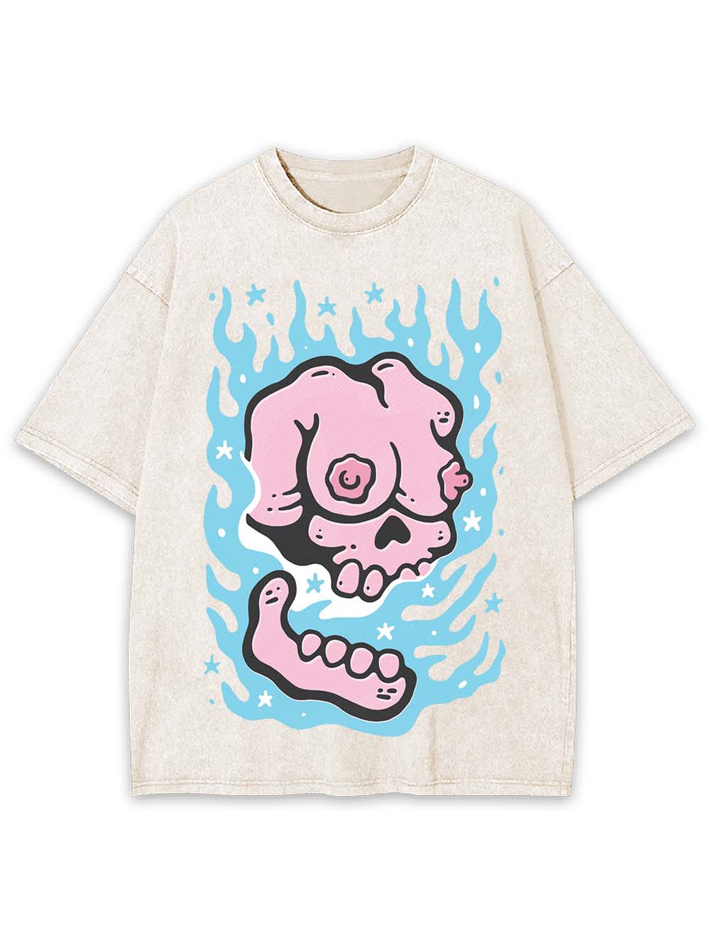 BURNING WASHED TSHIRT