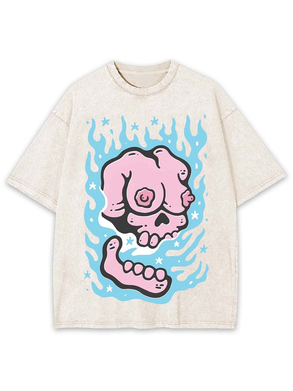 BURNING WASHED TSHIRT