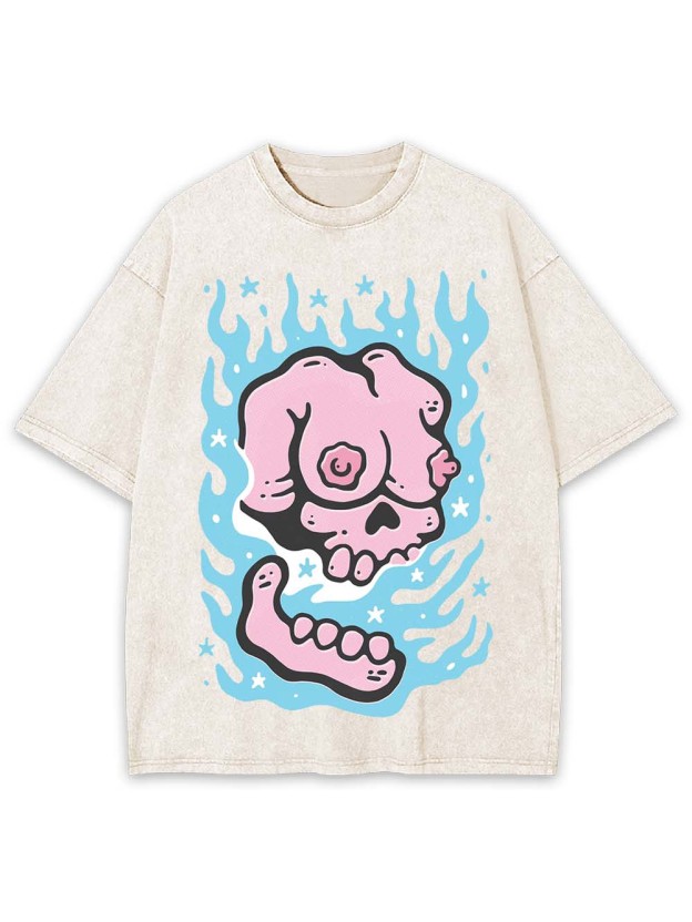 BURNING WASHED TSHIRT