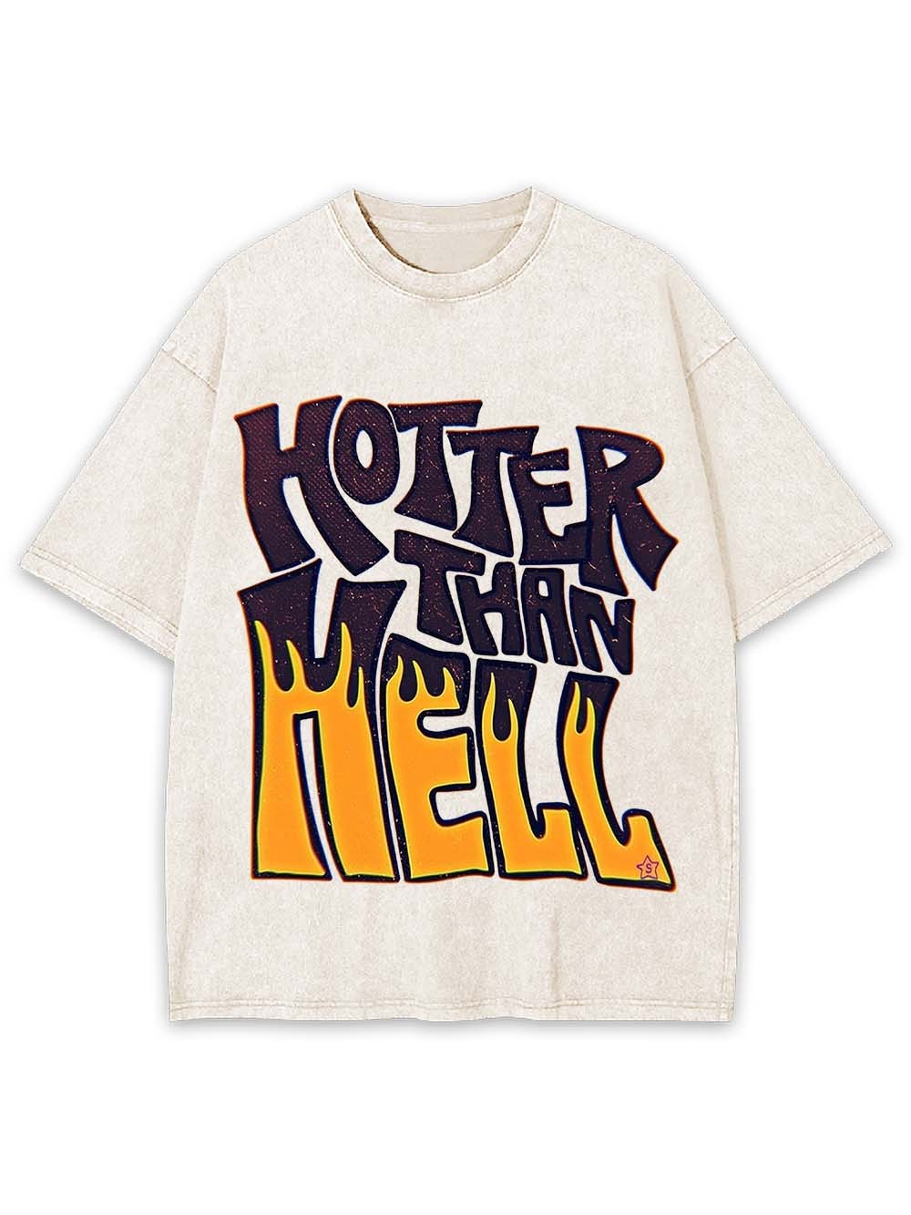 Hotter Than Hell Washed Tshirt