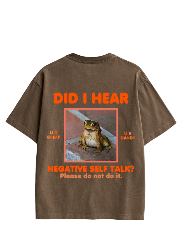 Frog Therapist Double Sided Print Washed TShirt