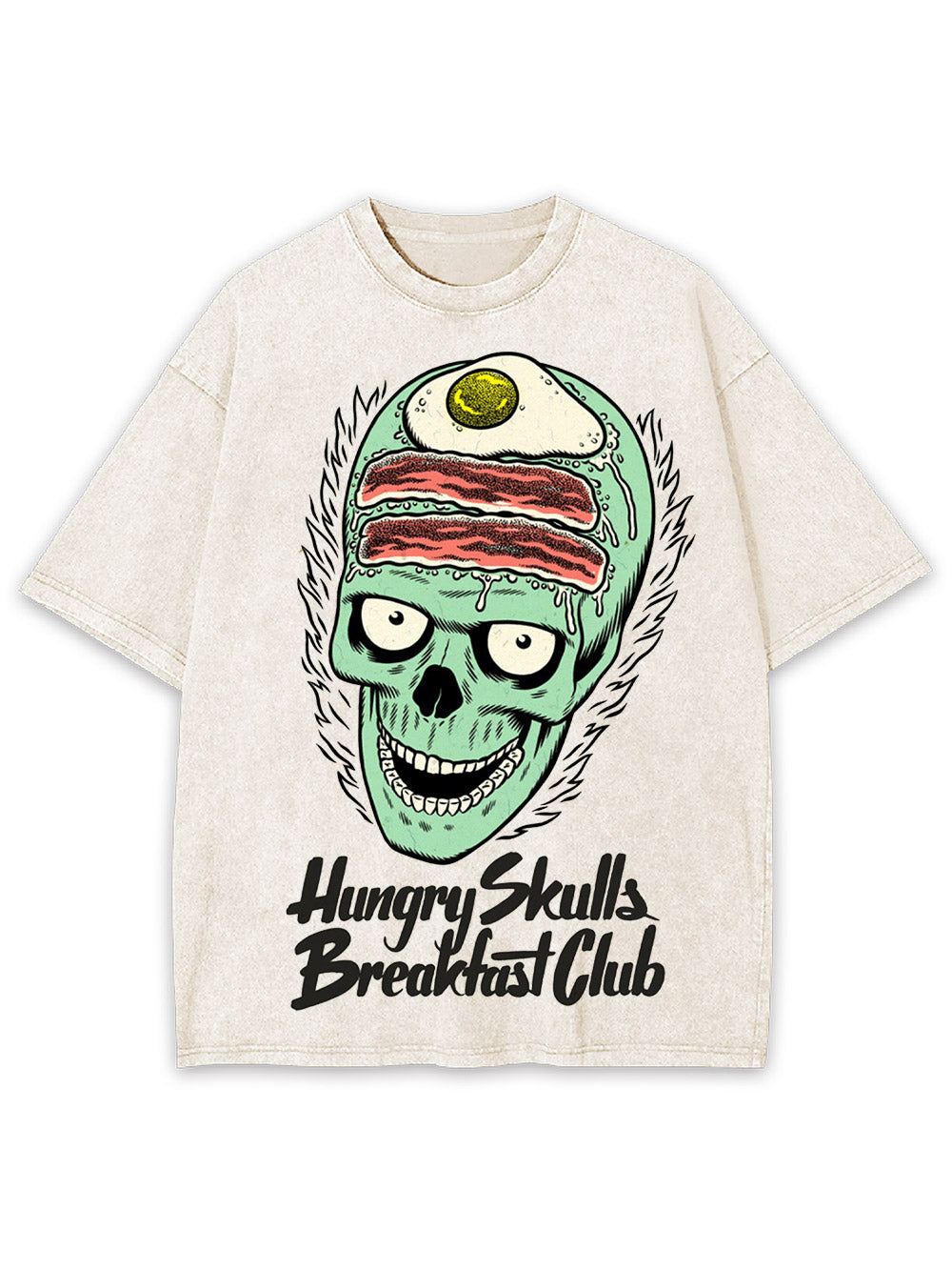 Hungry Skull's Breakfast Club Washed Tshirt