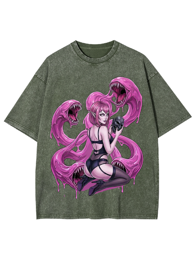 Neon Succubus & Dark Siren Washed Tshirt