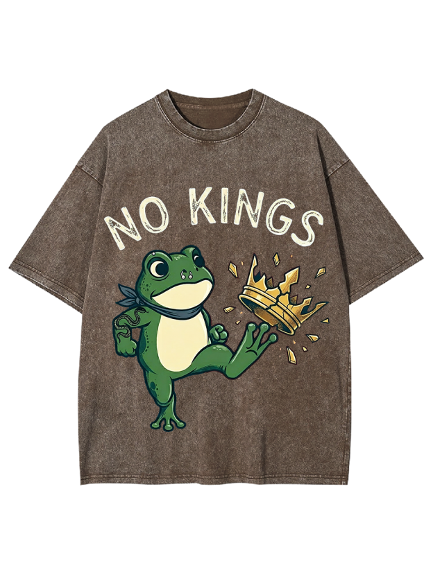 Frog Against the Crown Washed Tshirt