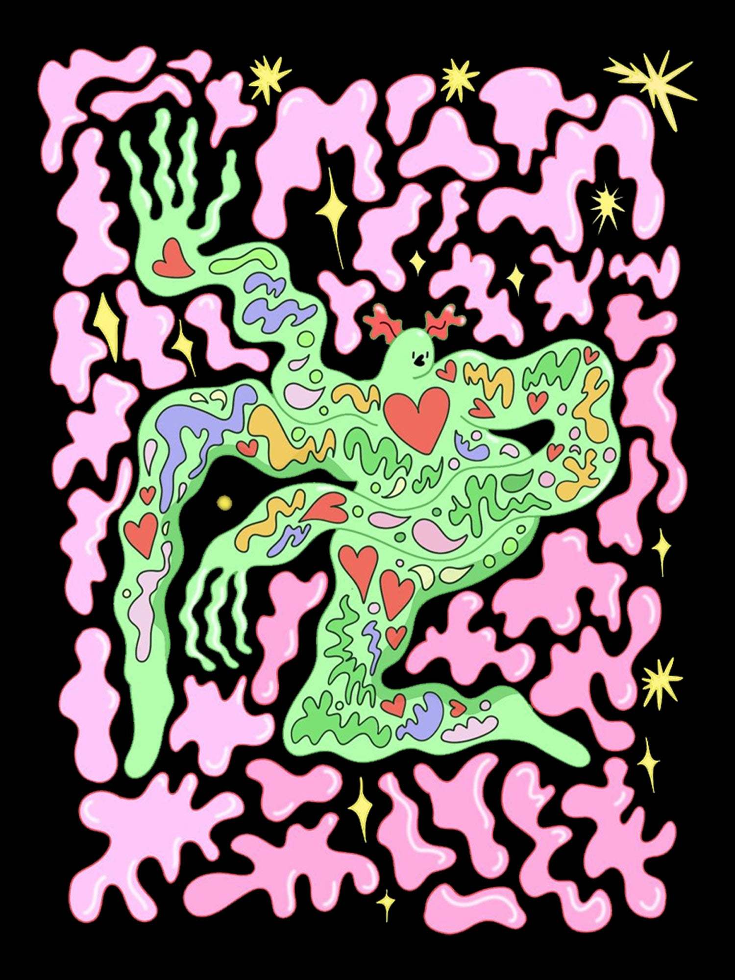 Groovy Dance Guy Washed Tshirt