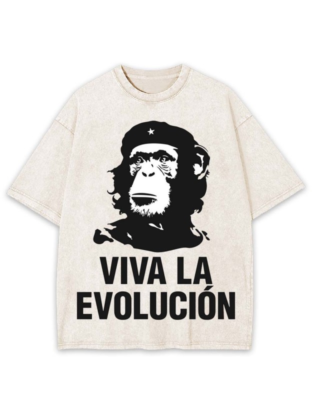 Viva La Evolucion Washed Tshirt