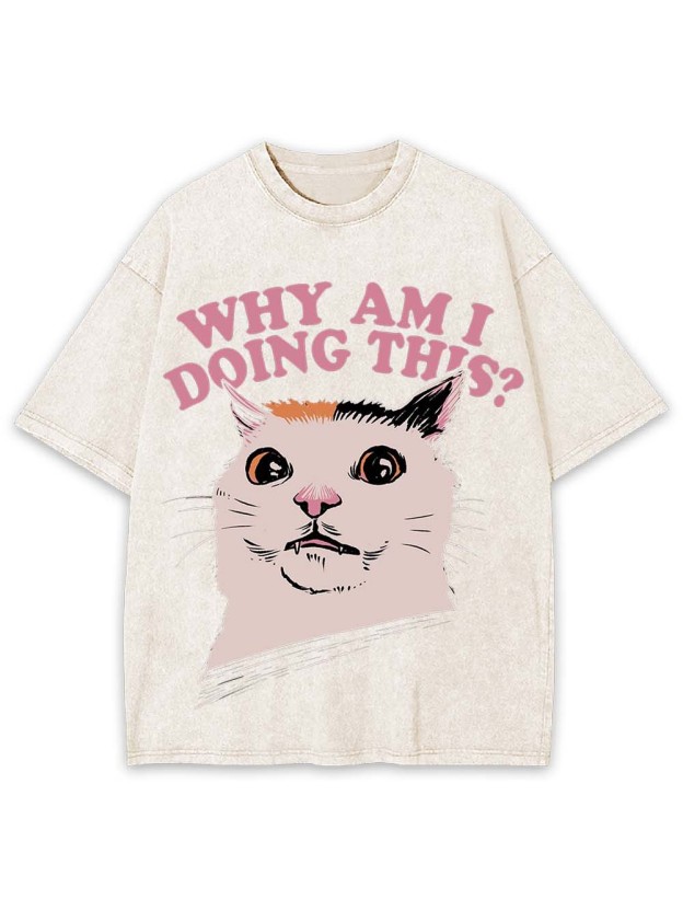 Why Am I Doing This? Washed Tshirt