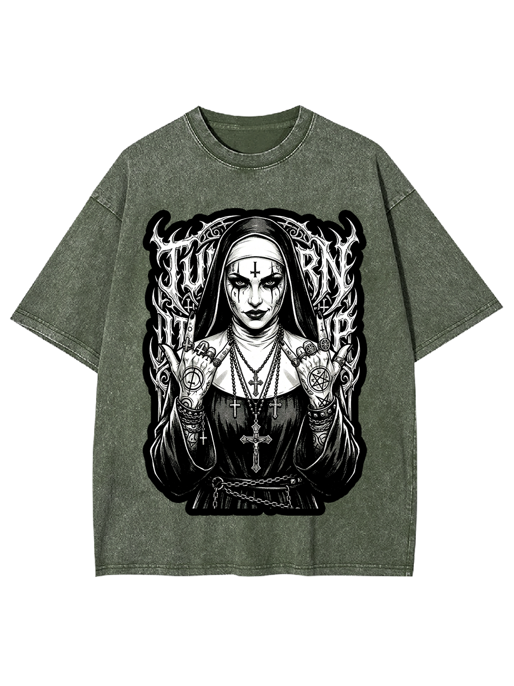 Rebel Nun Washed Tshirt