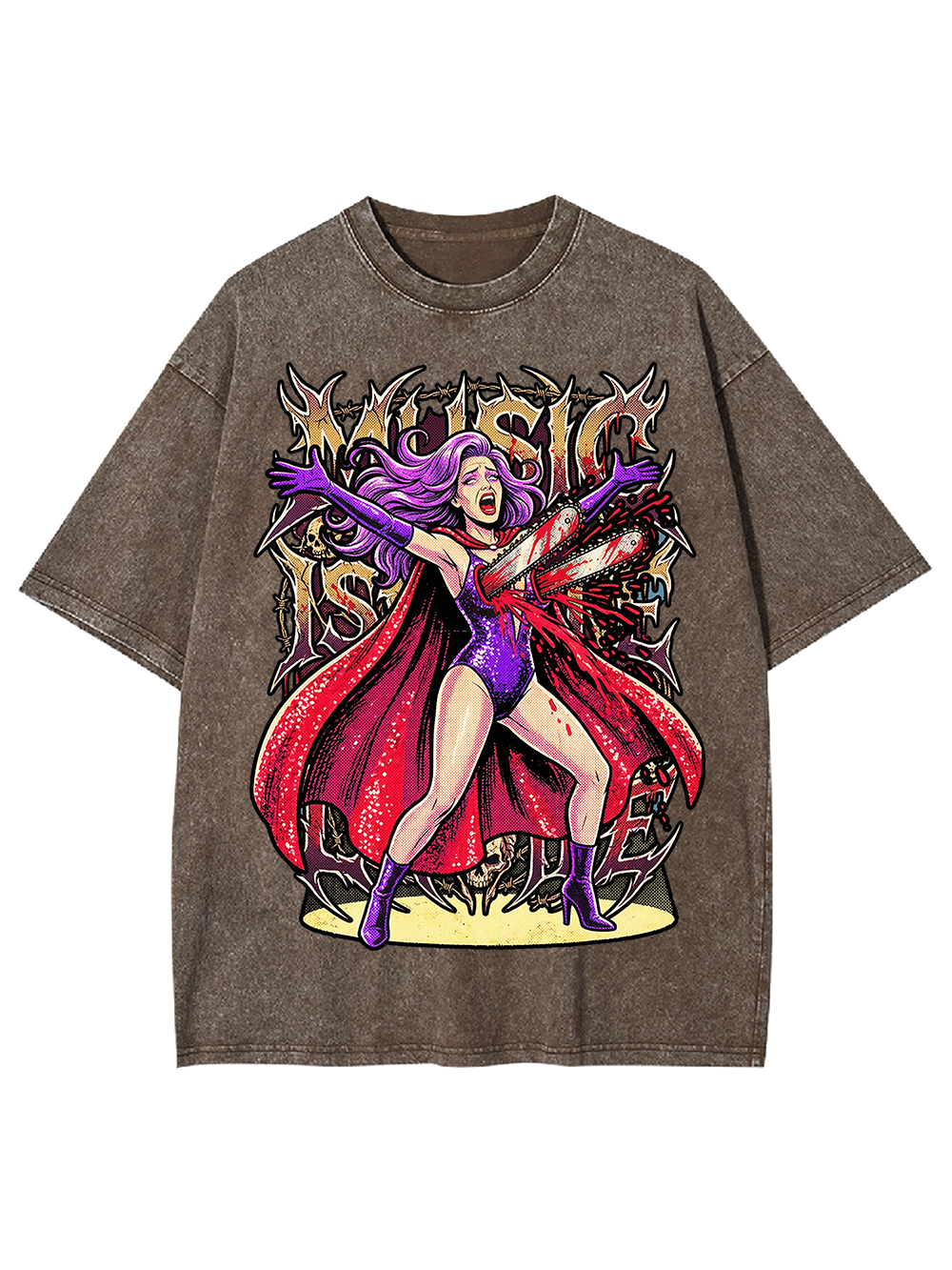 Electric Diva Washed Tshirt