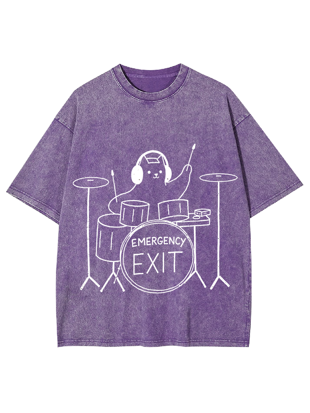 Emergency Groove – Cute Band Washed Tshirt