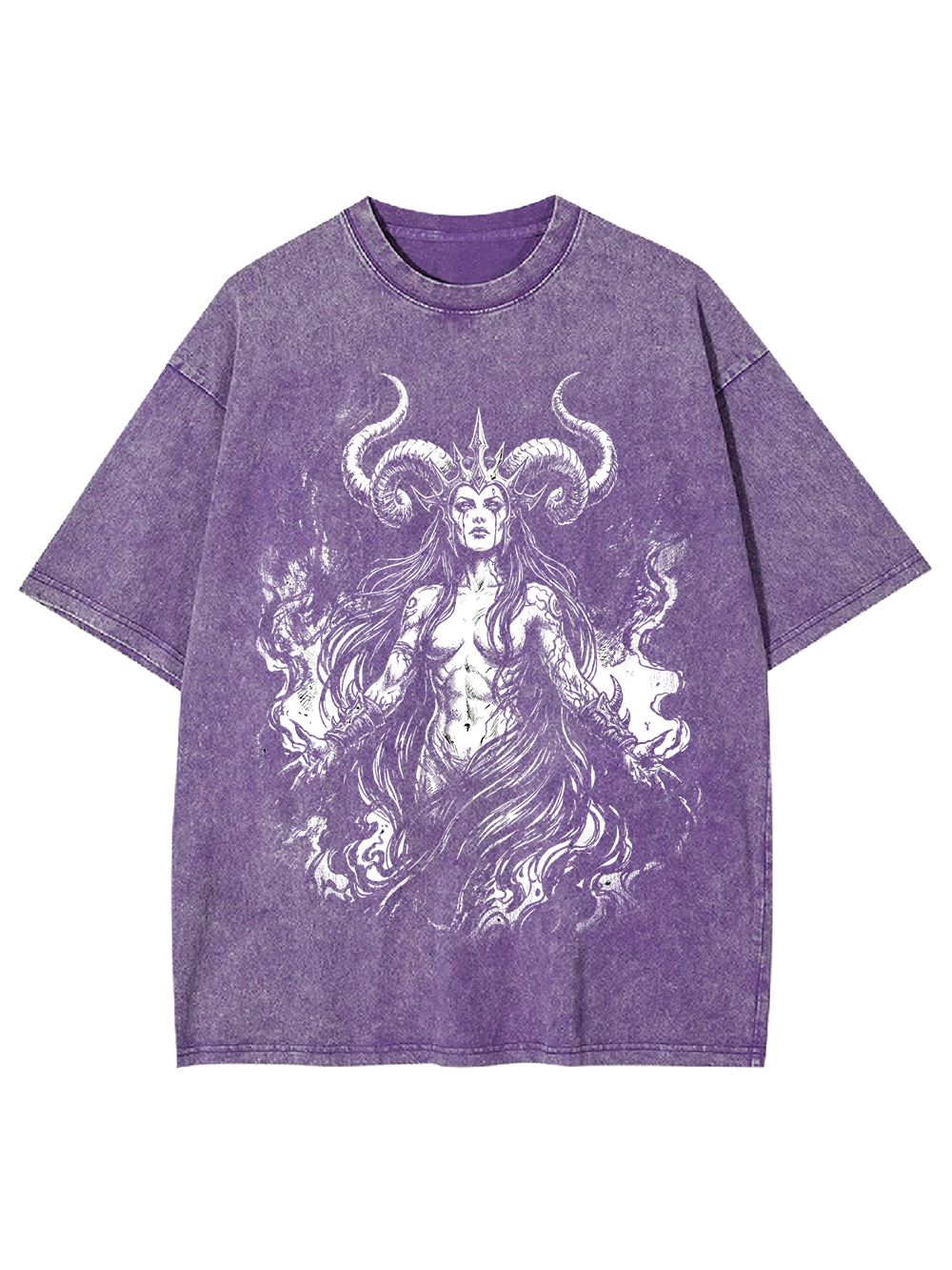 Flamebound Witch – Occult Washed Tshirt